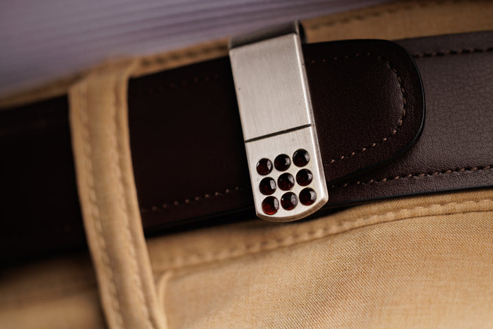 First Class Silver and Black Spinel Belttric