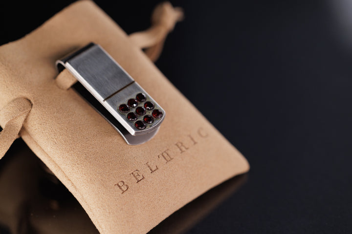 First Class Silver and Garnet Belttric