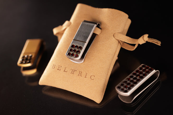 First Class Silver and Garnet Belttric