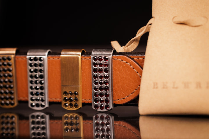 First Class Gold and Black Spinel Belttric