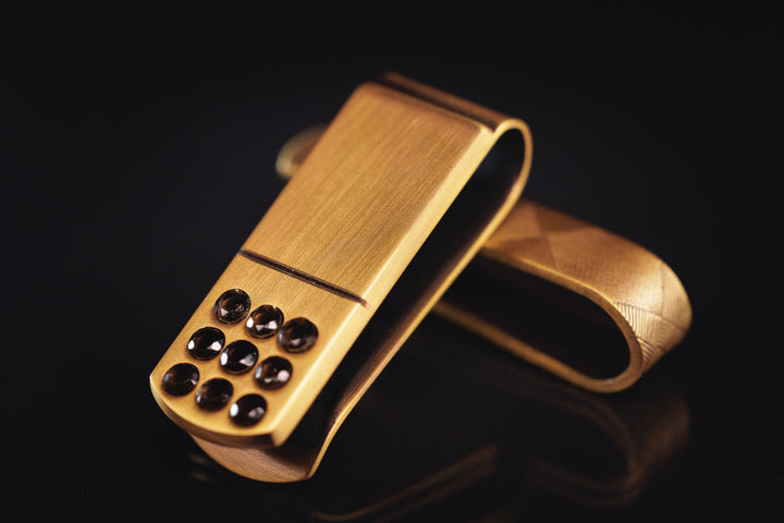 First Class Gold and Black Spinel Belttric
