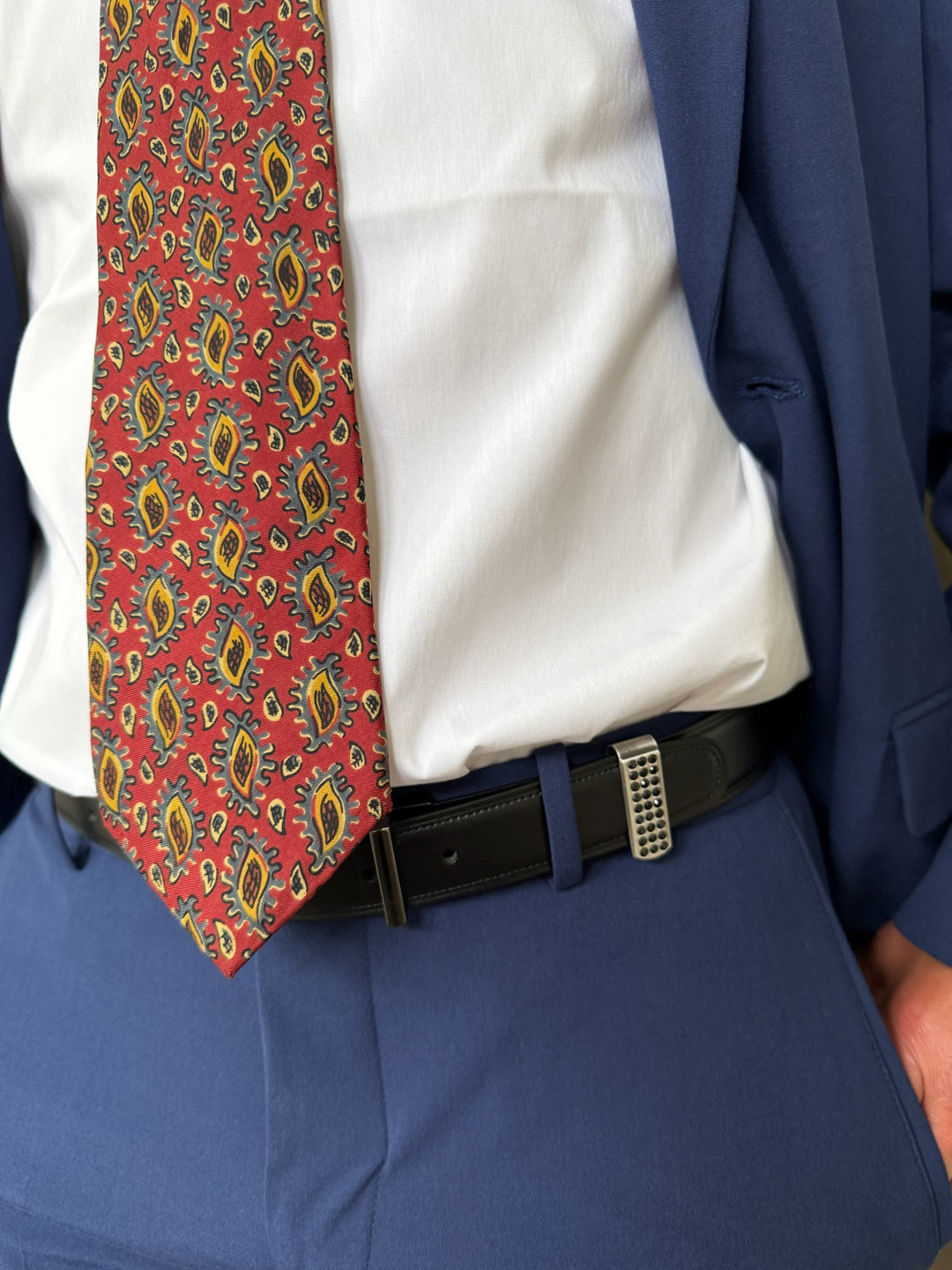 Runway Lights Silver and Black Spinel Belttric